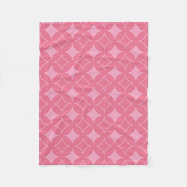 Couverture Polaire Motif shippo rose (Devant)