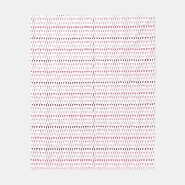 Couverture Polaire Motif simple de tulipe rose (Devant)
