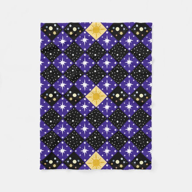 Couverture Polaire Motif spatial (Devant)