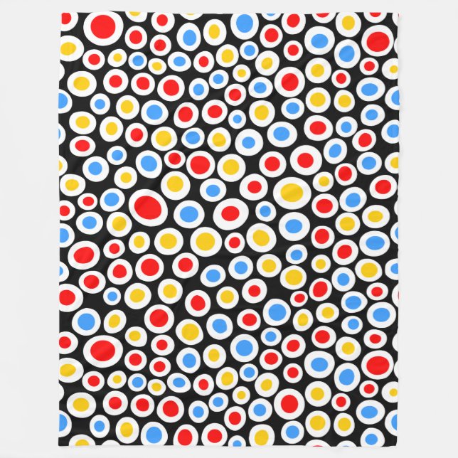 Couverture Polaire Motif Taches de Couleur 230515 (Devant)
