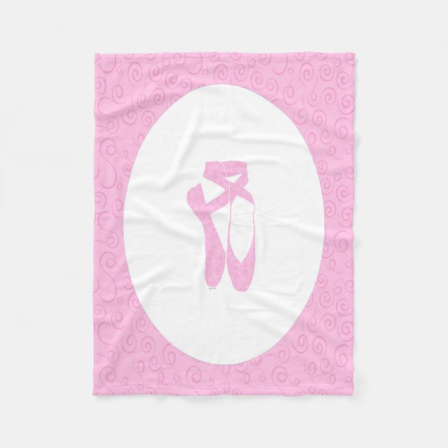 Couverture Polaire Motif Team Pointe Ballet Candy Curls (Devant)