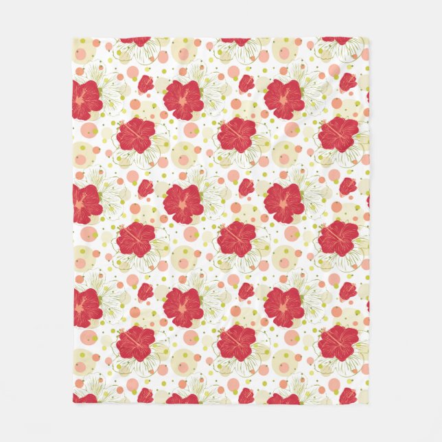 Couverture Polaire Motif tiré par la main de ketmie (Devant)