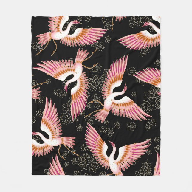 Couverture Polaire Motif traditionnel japonais kimono Motifs (Devant)