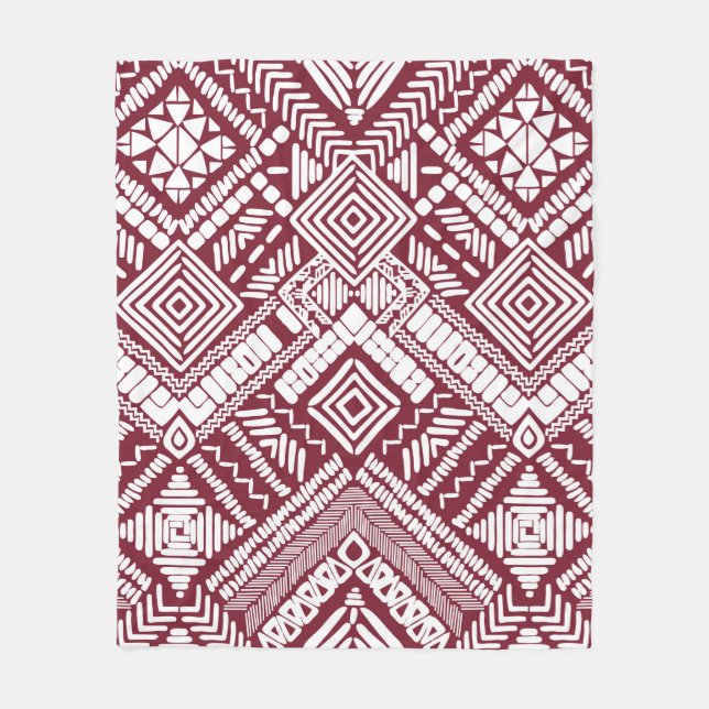 Couverture Polaire Motif transparent Aztec (Devant)
