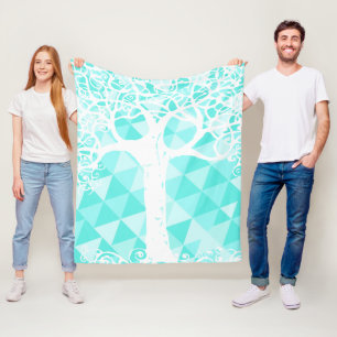 Couverture Polaire Motif triangle Abstrait de Monnaie sauvage et libr