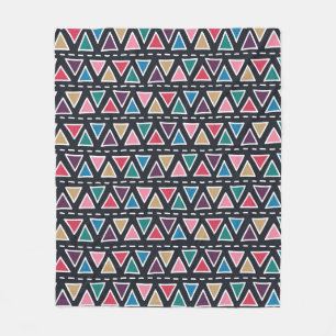 Couverture Polaire motif tribal Abstrait et sans couture dessinée à l