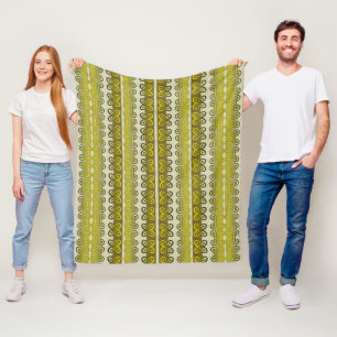 Couverture Polaire Motif tribal d'Afrique ethnique avec des symboles