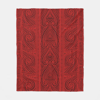 Couverture Polaire Motif tribal maori - l'art de Whakairo du