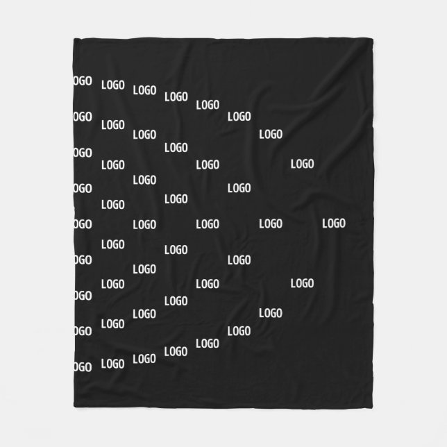 Couverture Polaire Motif unique avec votre logo/image téléchargée (Devant)