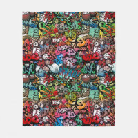 Motif urbain de caractères de graffiti d'art de