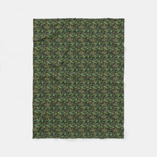 Couverture Polaire Motif vert de Camo de camouflage