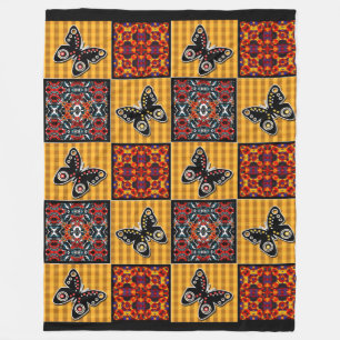 Couverture Polaire motif vintage rétro rétro Abstrait patchwork