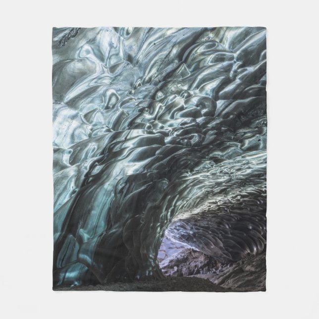 Couverture Polaire Motifs de paroi de grotte de glace (Devant)