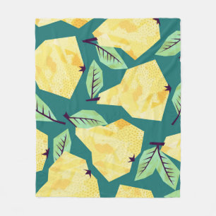 Couverture Polaire Motifs de poires : Aquarelle Élégance sans couture
