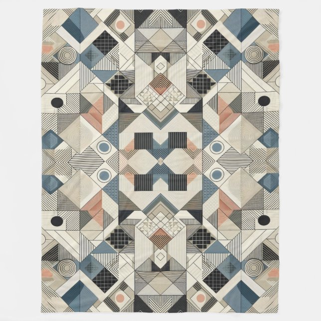 Couverture Polaire Motifs géométriques (Devant)
