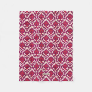 Couverture Polaire Motifs rouges et pourpres colorés chics de tribal