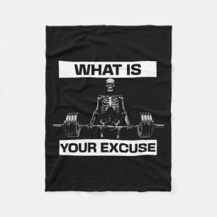 Couverture Polaire Motivation de gym de squelette de quoi est excuse 