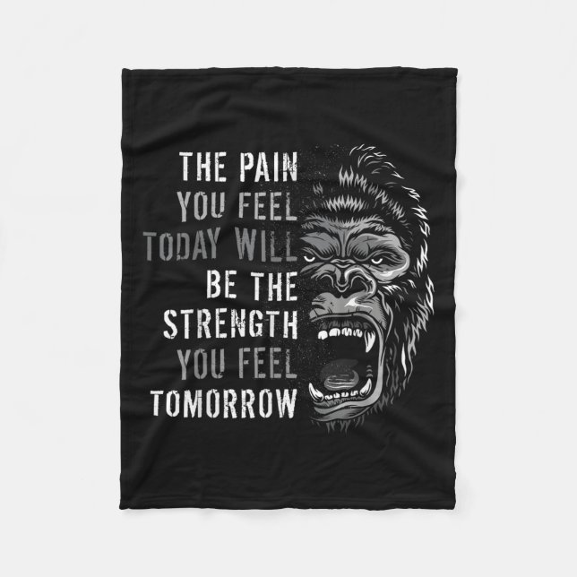 Couverture Polaire Motivation Entraînement Et Citations De Gym Mindse (Devant)