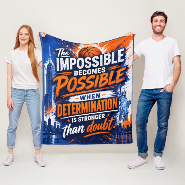 COUVERTURE POLAIRE MOTIVATION INSPIRÉE DU BASKETBALL (En situation)