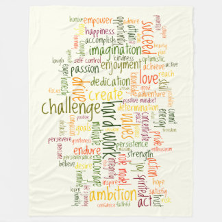 Couverture Polaire Motivation Mots #2 encouragement positif