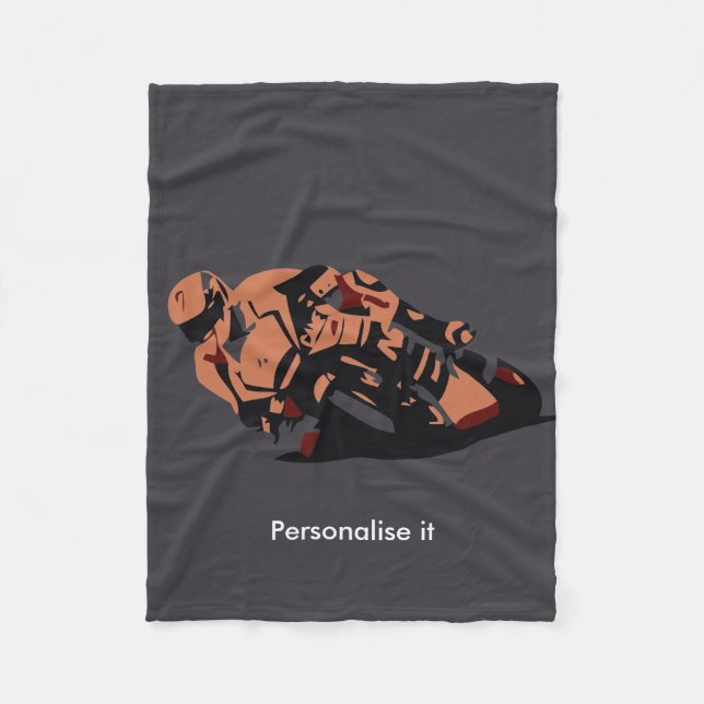 Couverture Polaire Moto (Devant)