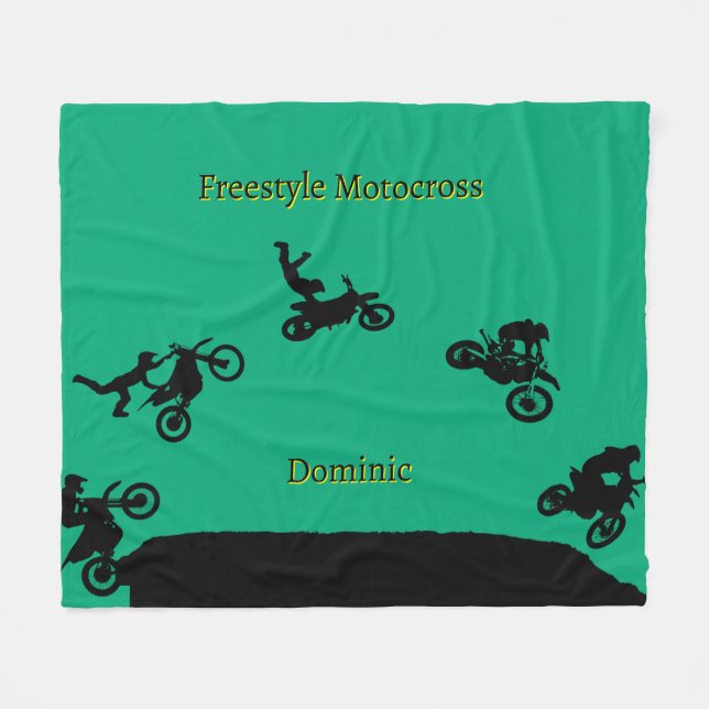 Couverture Polaire Motocross Freestyle  (Devant (Horizontal))