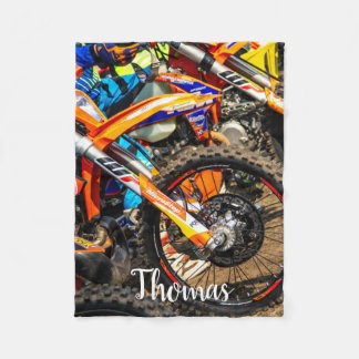 Couverture Polaire Motocross Motocross Racing Dirt Bike Personnalisé
