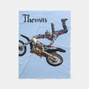 Couverture Polaire Motocross Racing Personnalisé