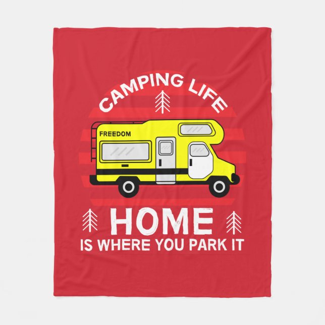 Couverture Polaire Motorhome | RV Motorhome | Camping Life Latte Mug (Devant)