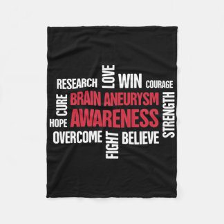 Couverture Polaire Mots Présents Cerveau Aneurysme Sensibilisation
