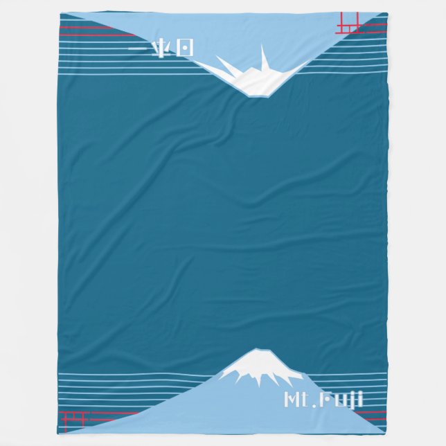 Couverture Polaire Mount Fuji Design Nippon1  (Devant)