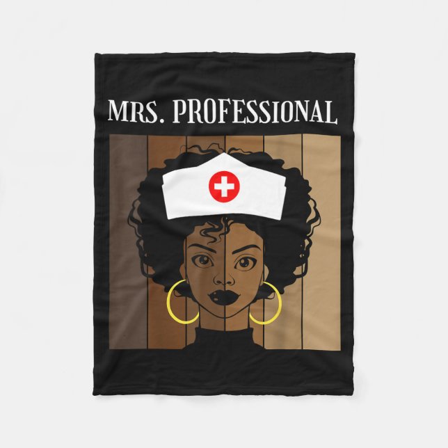 Couverture Polaire Mrs Professional Nursing Degree Nurse Profession B (Devant)