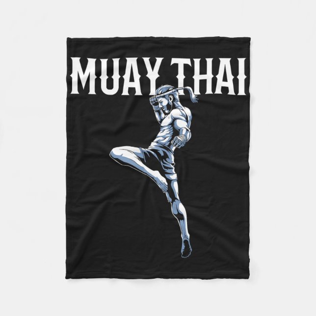 Couverture Polaire Muay Thai - Boxe Thaïlandaise Et Kickboxing (Devant)