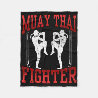 Couverture Polaire Muay Thai Fighter Martial Arts Boxing Hobby _5 