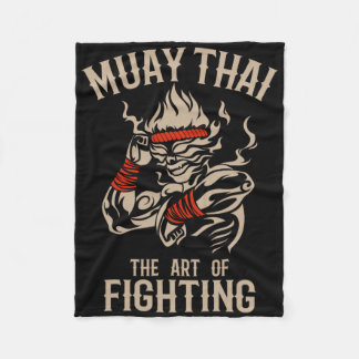 Couverture Polaire Muay Thai Fighter - Muay Thai And Thaiboxing Gift 