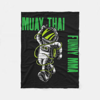 Couverture Polaire Muay Thai Happy Astronaut, Mma, Kickboxing, Jiu-ji
