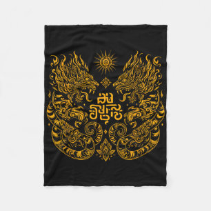 Couverture Polaire Muay Thai Mma Combat Tatouage Jumeau Tigre Kickbox