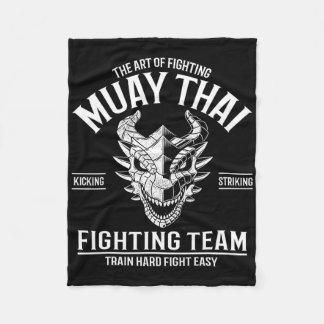 Couverture Polaire Muay Thai Thai Boxing Kickboxing 