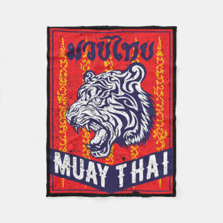 Couverture Polaire Muay Thai Tiger Training Mma Street Fight Kickboxi