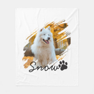 Couverture Polaire Mug personnalisé avec photo et nom d'animal de com