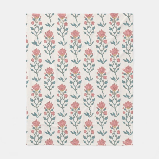 Couverture Polaire Mughal Floral Butta (Devant)