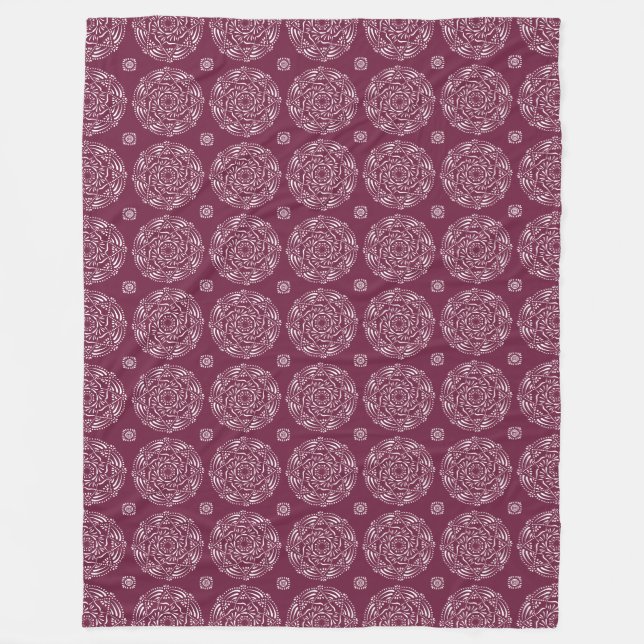 Couverture Polaire Mulberry Mandala (Devant)