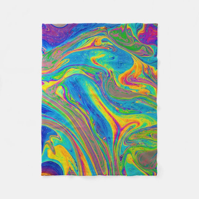 Couverture Polaire Multicolored painting (Devant)