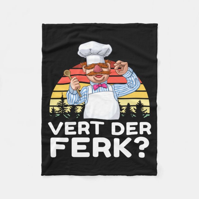 Couverture Polaire Muppet Show Swedish Chef Expletive New Funny Stic  (Devant)