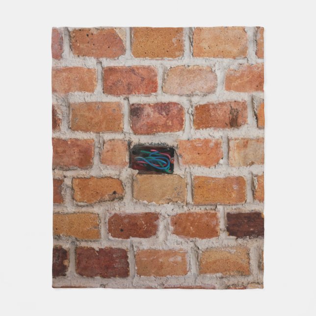 Couverture Polaire Mur Brown en brique (Devant)