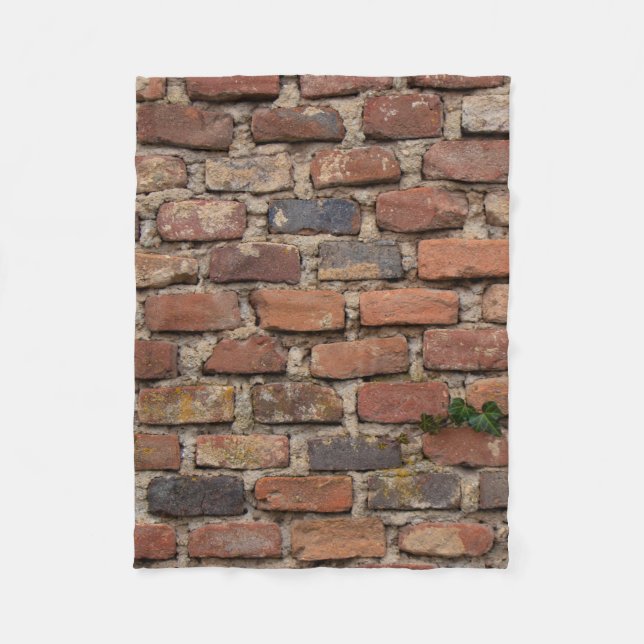 Couverture Polaire Mur Brown en brique (Devant)