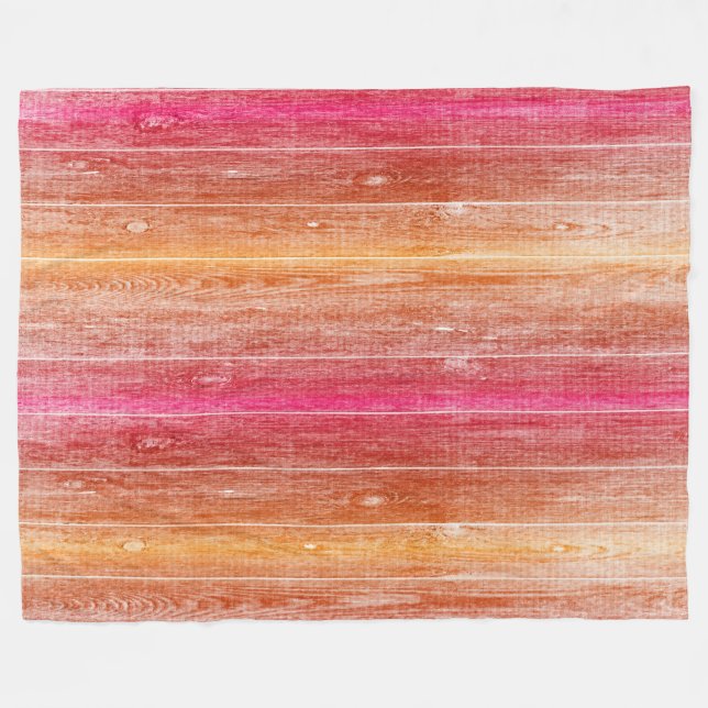 Couverture Polaire mur en bois coloré (Devant (Horizontal))
