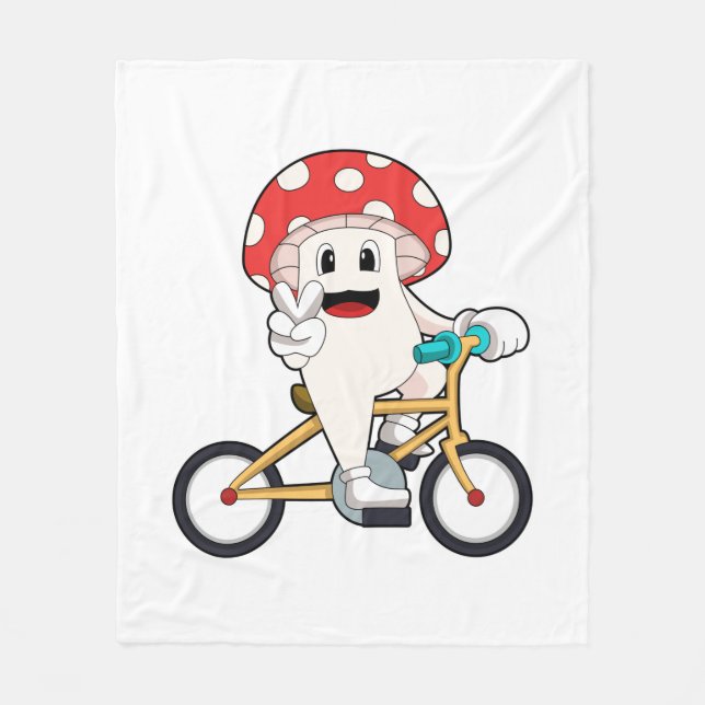 Couverture Polaire Mushroom with Bicycle.PNG (Devant)