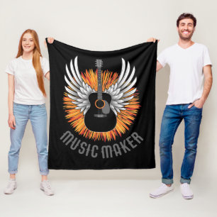 Couverture Polaire Music Maker (guitariste)