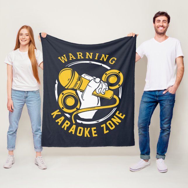 Couverture Polaire Musicien de karaoké Zone (En situation)